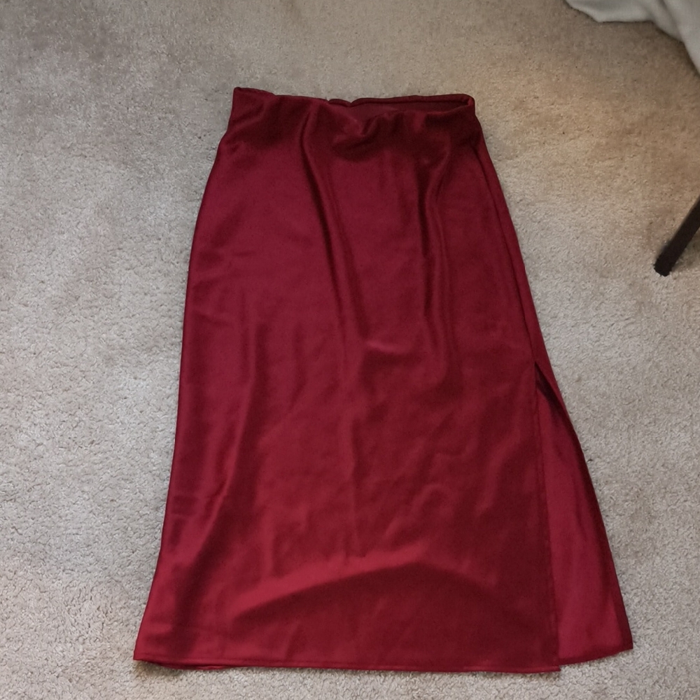 Elegant Red Women's Skirt